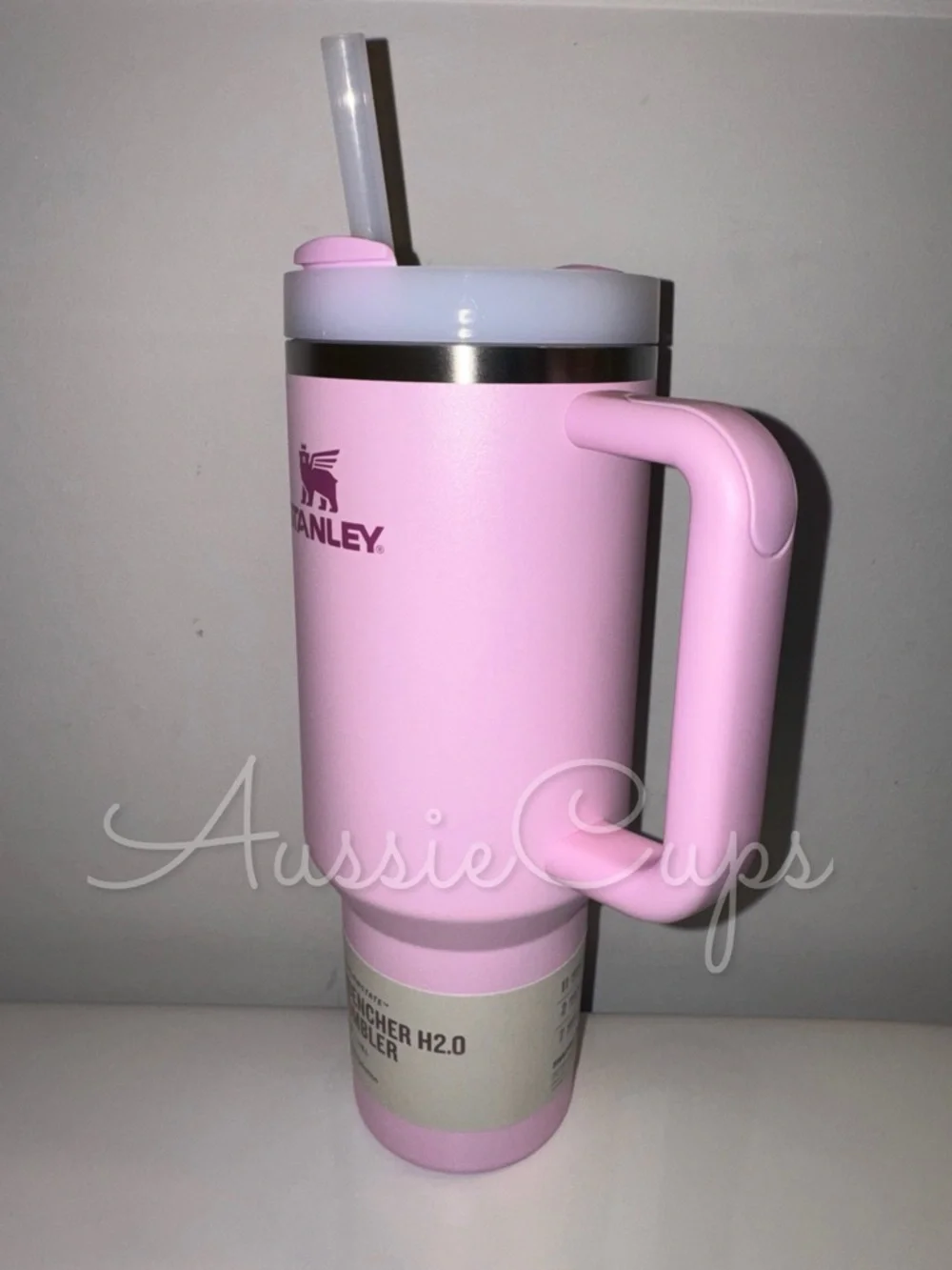 Stanley Cherry Blossom 40 oz Light Pink Quencher H2.0 Tumbler with Handle - Picture 2 of 10